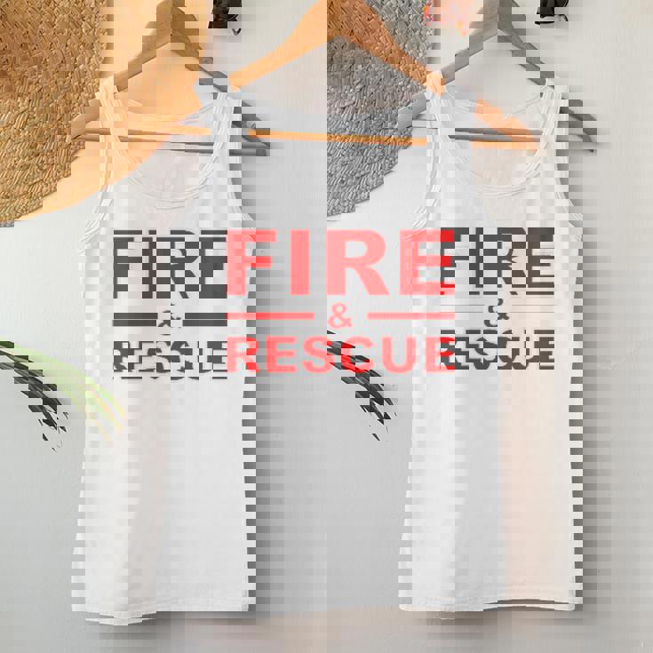 Fire Rescue 消防士 消防士 キッズ 若者 大人 男の子 女の子 レディースタンクトップ 面白い贈り物