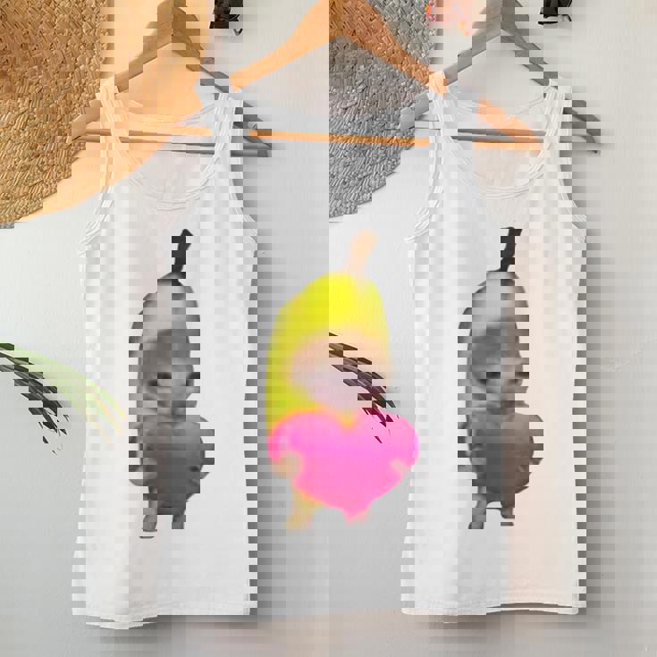 Happy Banana Cat レディースタンクトップ 面白い贈り物