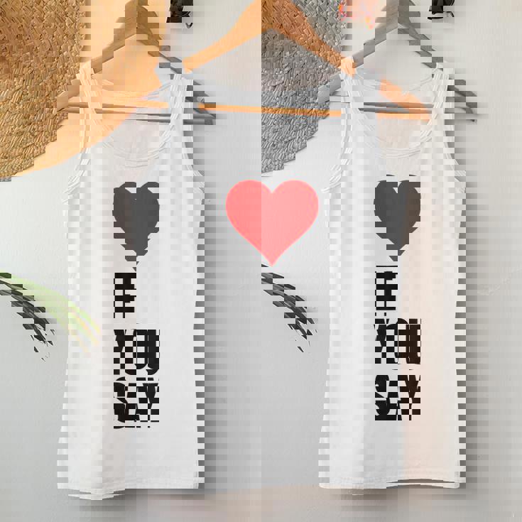 I Love Heart Red If Youay For アパレル レディースタンクトップ 面白い贈り物