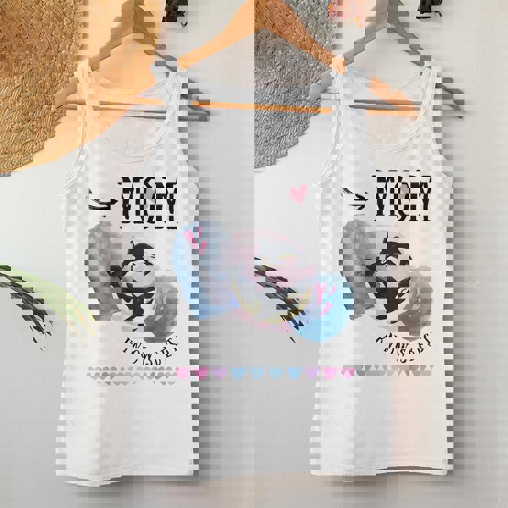 Mom Knows Best Mom And Baby Orca Whale Mother's Day Women Tank Top Personalized Gifts