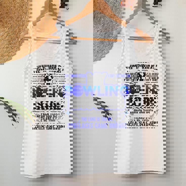 My Bowling 言い訳 おもしろボーリングギフト レディースタンクトップ 面白い贈り物