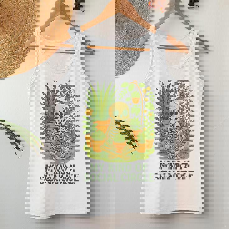 My Kind Ofocial Circle Plantkeleton ユーモア レディースタンクトップ 面白い贈り物