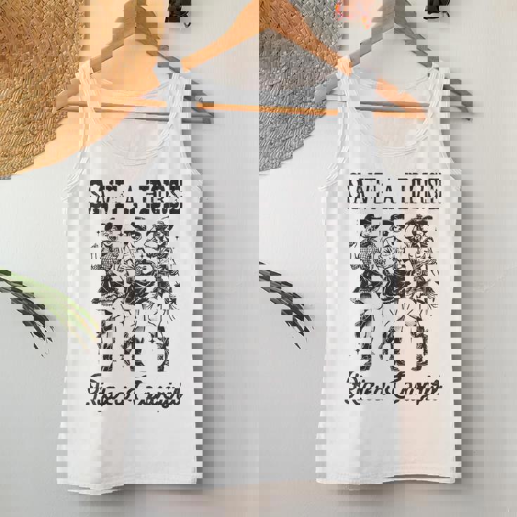 Save A Horse Ride A Cowgirl レトロ ウエスタン ロデオ カントリーガール レディースタンクトップ 面白い贈り物