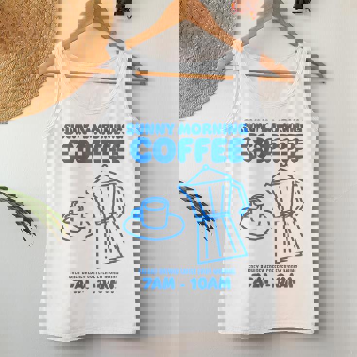 Sunny Morning Coffee Xundayun Delicious Coffee バックプリント レディースタンクトップ 面白い贈り物
