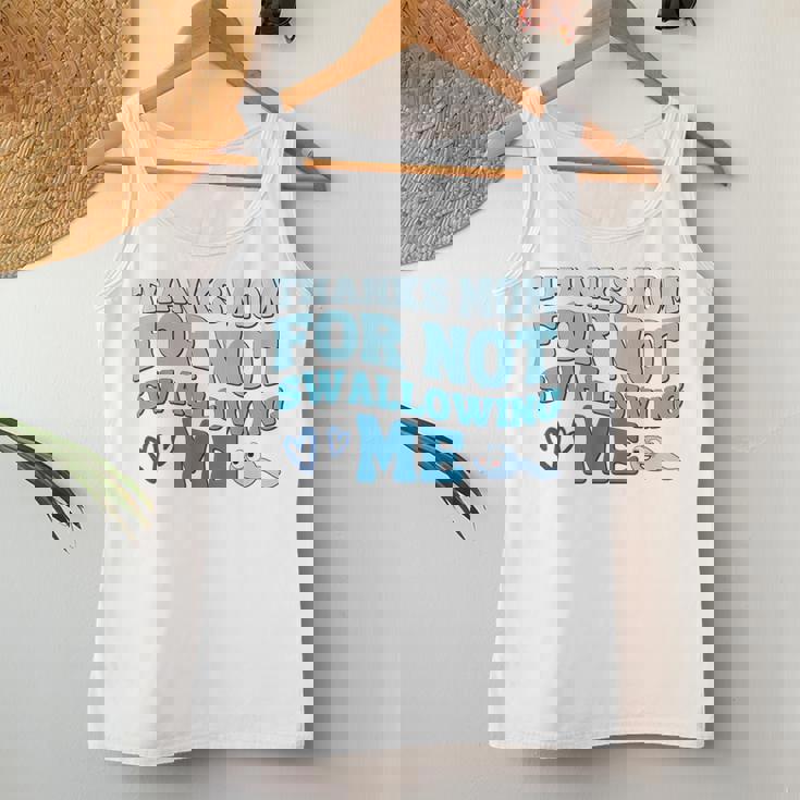 Thank Mom For Notwallow Me 娘 息子 母の日 レディースタンクトップ 面白い贈り物