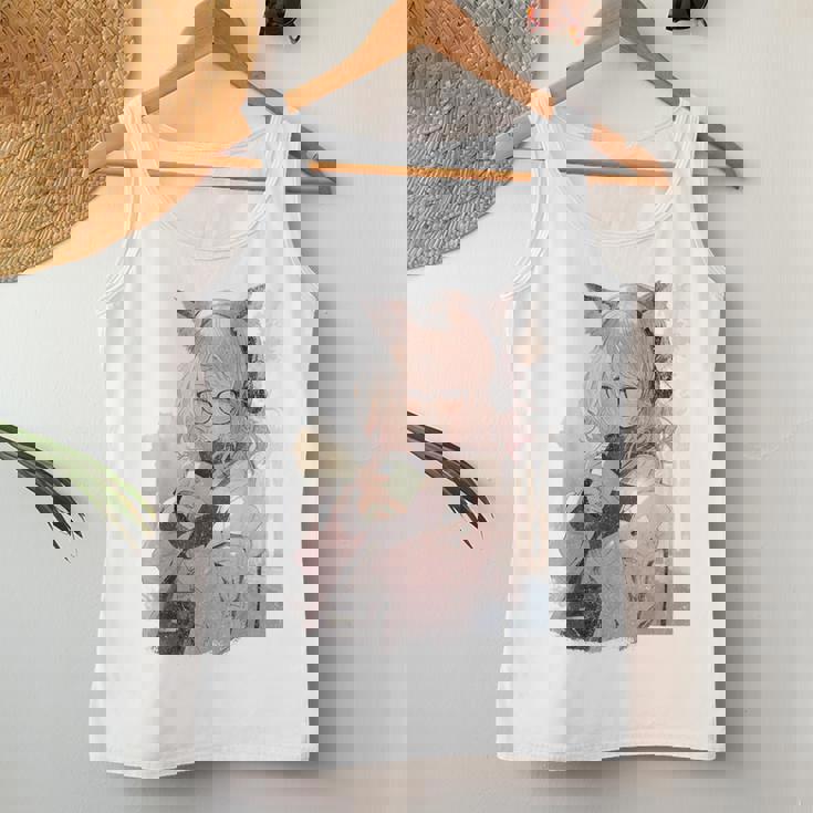 アニメ ワイフ かわいい アニメ 漫画 猫 女の子 甘い レトロ 日本 レディースタンクトップ 面白い贈り物