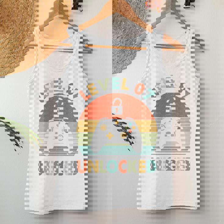 キッズ Level 7 Unlocked 7Th Birthday Gamer For Boys & Girl レディースタンクトップ 面白い贈り物