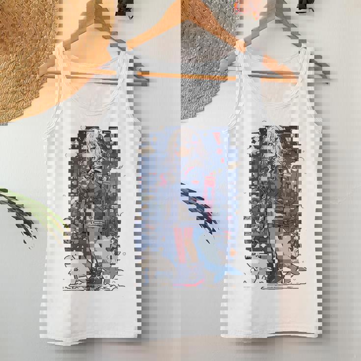 シャーク ワイフ 東京 アニメ ワイフ 女の子 かわいい カワイイ 漫画 レトロ 長袖tシャツ レディースタンクトップ 面白い贈り物