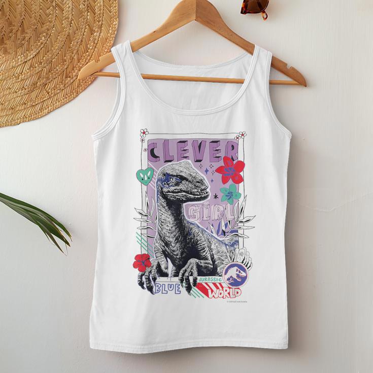 ジュラシック・ワールド Clever Girl（Blue） レディースタンクトップ 面白い贈り物