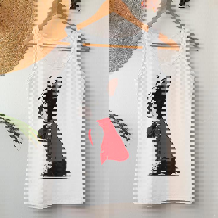 ボストンテリア I Love Mom タトゥーシャツ 面白いボストンテリア レディースタンクトップ 面白い贈り物