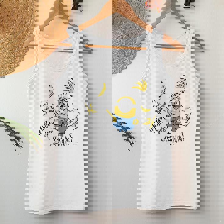 ミニオン Powered By Bananas レディースタンクトップ 面白い贈り物