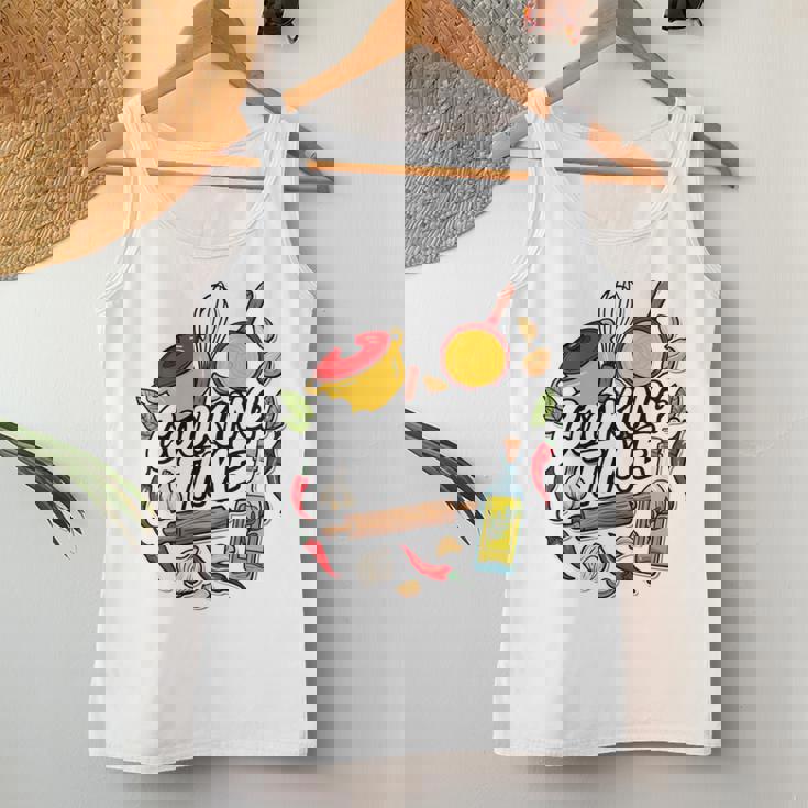 料理の日 宗教料理 シェフ向け 料理 男性 女性 長袖tシャツ レディースタンクトップ 面白い贈り物