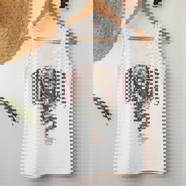 龍 美的 ヒップホップ Y2k Hip Hop 服 レトロ ヴィンテージ ストリートウェア ファッション 女性 男性 竜 レディースタンクトップ 面白い贈り物