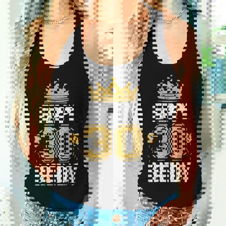 30歳の男性と女性のためのハッピー30歳の誕生日のアイデア レディースタンクトップ 彼女への贈り物