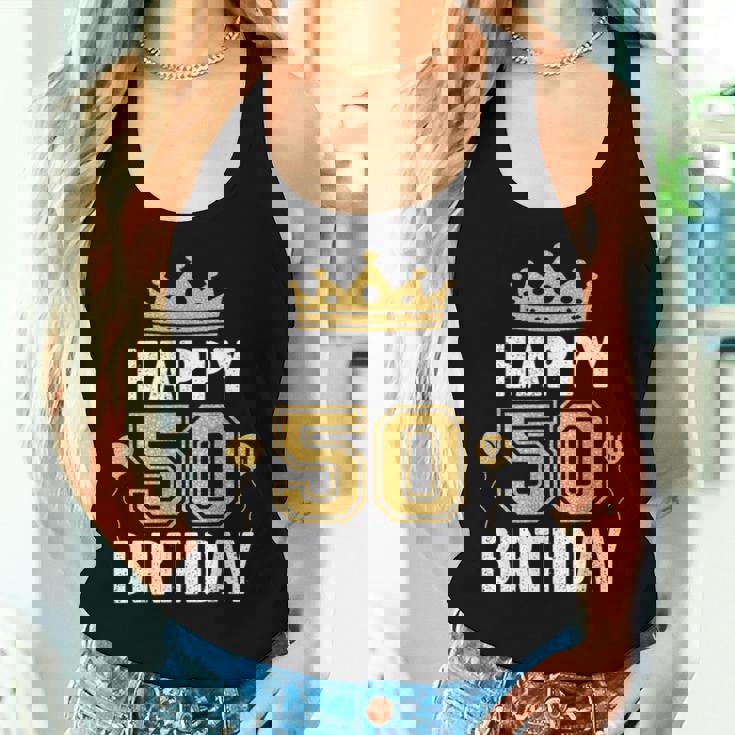 50歳の男性と女性のための50歳の誕生日のアイデア レディースタンクトップ 彼女への贈り物