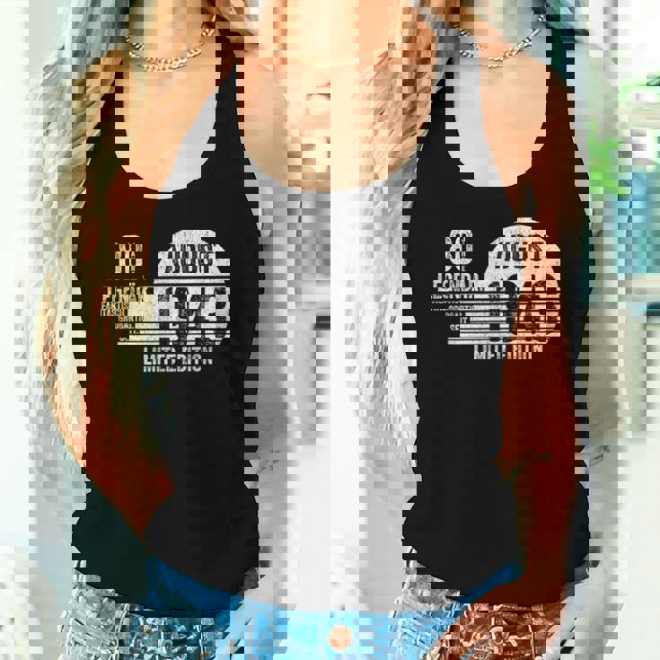 80歳の誕生日 メンズギフト 80歳 女性用 80年 8月 1943 レディースタンクトップ 彼女への贈り物