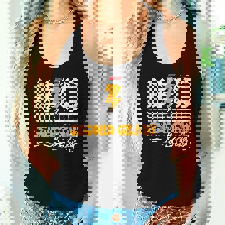 Ab Cd 2年生 ロックス 2年生 先生 男の子 女の子 キッズ レディースタンクトップ 彼女への贈り物