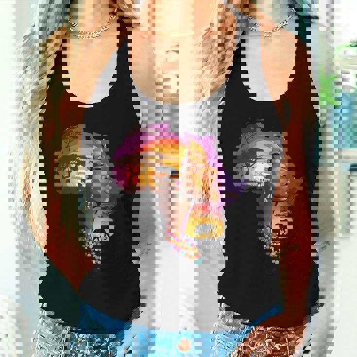 African American Boyunflower Melanin History Month レディースタンクトップ 彼女への贈り物