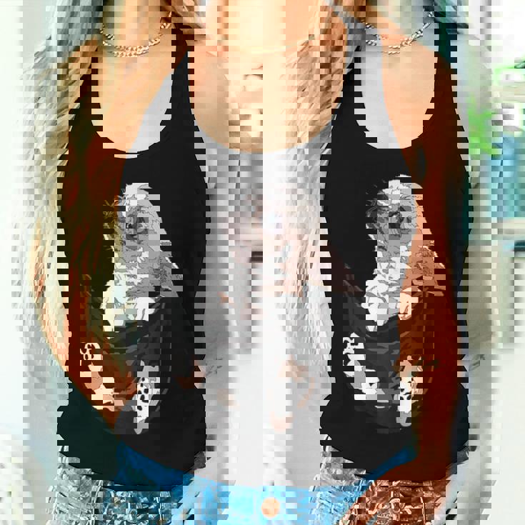 I Am Looking At You 面白い チワワ ポケット犬 お母さん 恋人 レディースタンクトップ 彼女への贈り物