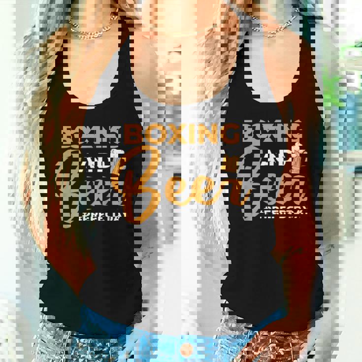 Boxing And Beer Perfectday ボクサー・ボクシング レディースタンクトップ 彼女への贈り物