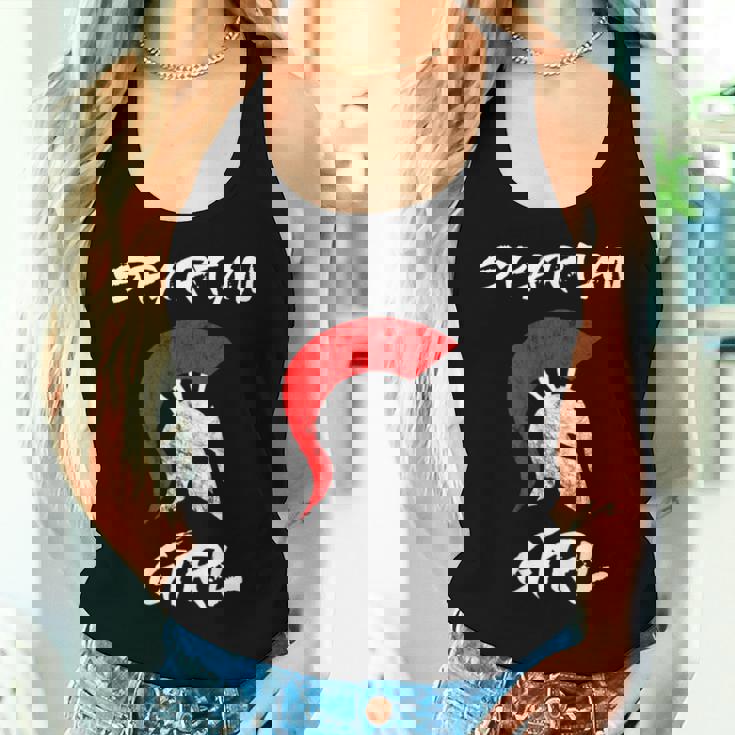 Casco De Gladiadorpartan Girl Warrior Departan Girl Camiseta sin mangas para mujer Regalos para ella