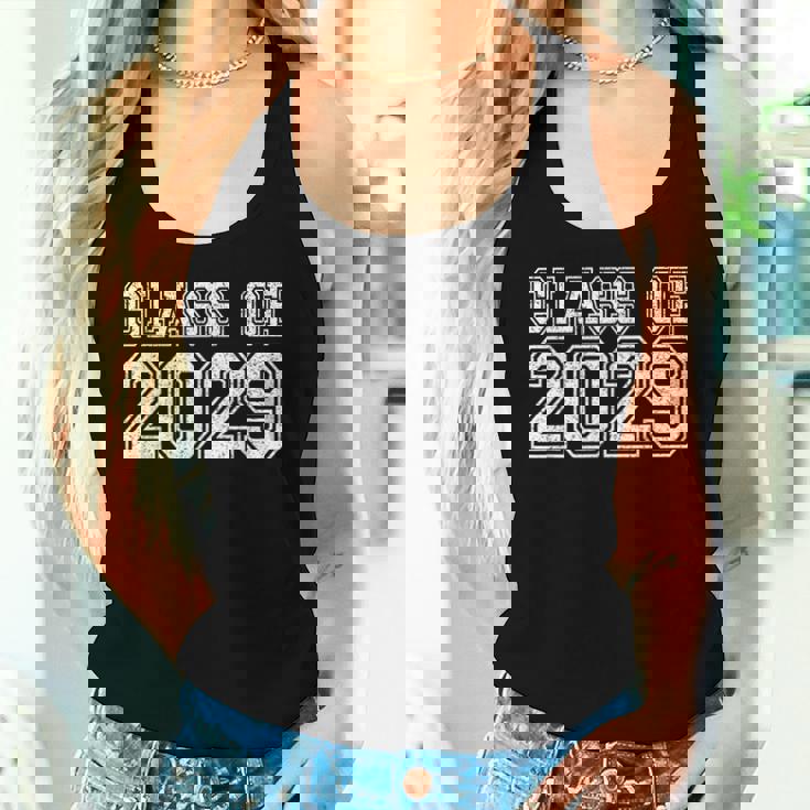 Class Of 2029 Graduate For Graduation レディースタンクトップ 彼女への贈り物