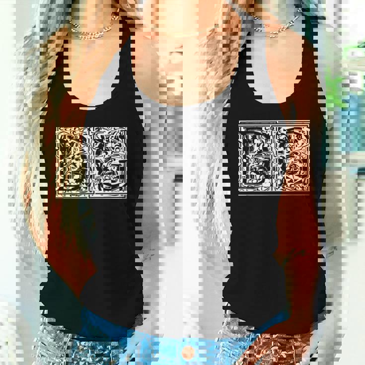 Dg Initials D G Nameurname Onomastics Onomatology レディースタンクトップ 彼女への贈り物