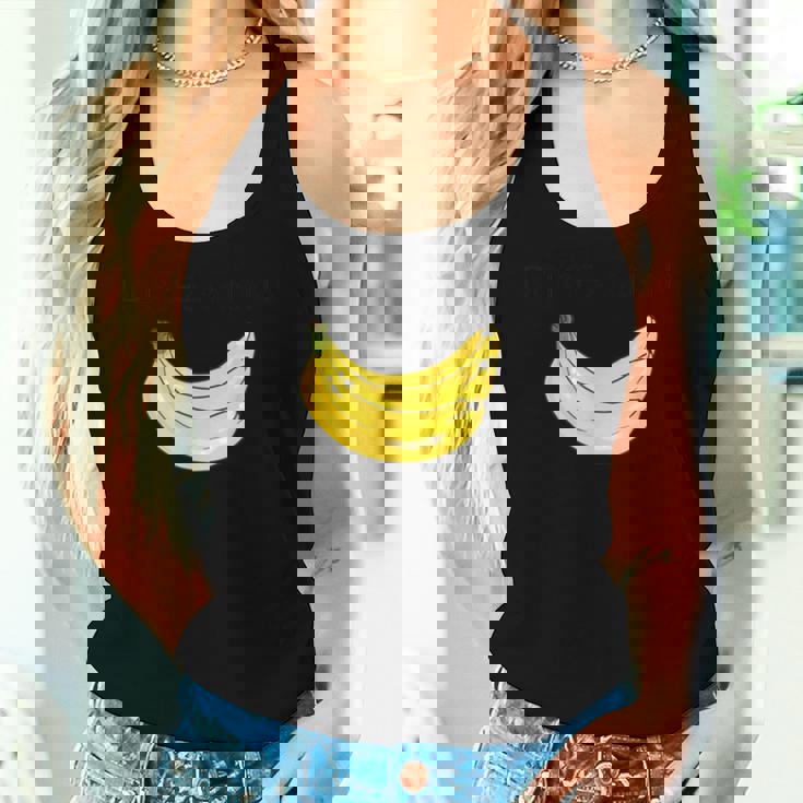 Dolce And Banana 面白いバナナ フルーツデザイン レディースタンクトップ 彼女への贈り物