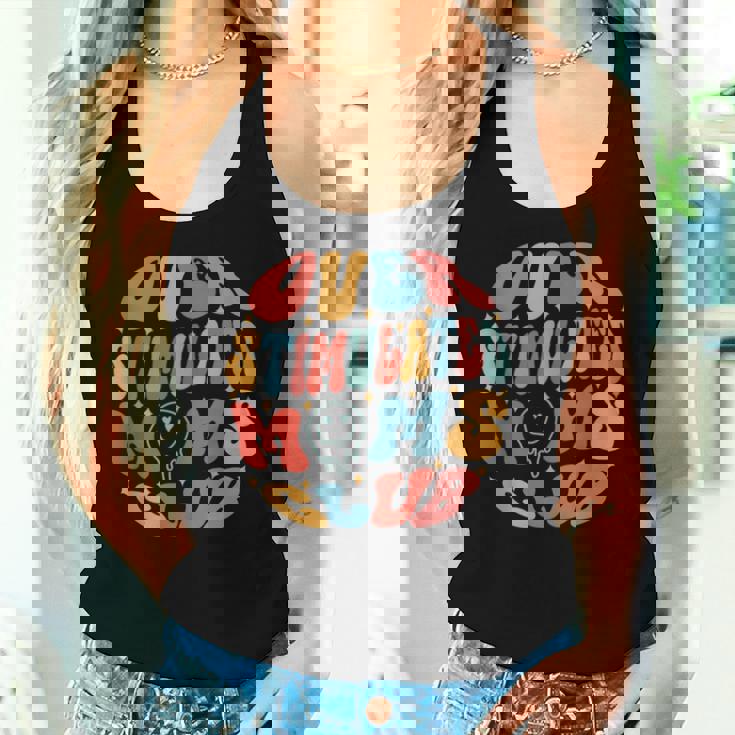 Mother's Day Mom Life Groovy Overstimulated Moms Club Women Tank Top Gifts for Her Mother's Day Mom Life Groovy Overstimulated Moms Club Women Tank Top Gifts for Her