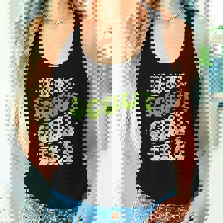 In Mycout Girl Era ファニースカウトガール スカウト キャンプ レディースタンクトップ 彼女への贈り物