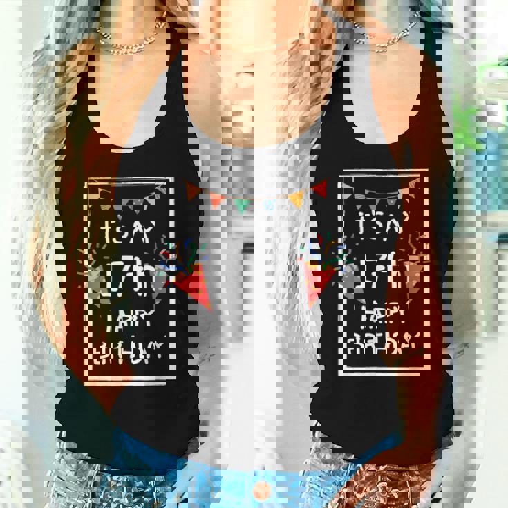 It's My 17Th Birthday Happy 17歳 誕生日 男の子 女の子 レディースタンクトップ 彼女への贈り物