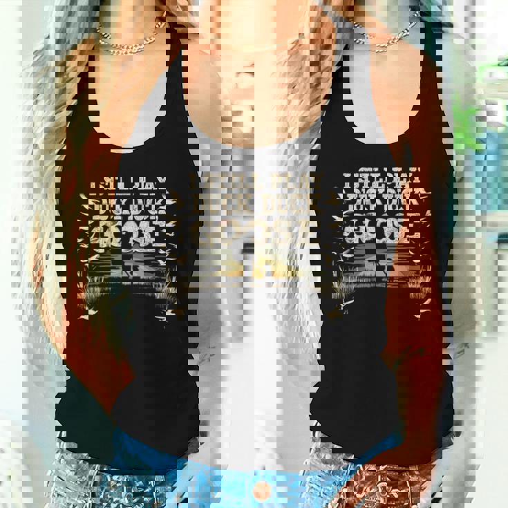 Itill Play Duck Hunting itka Camo Dux Waterfowl メンズ レディースタンクトップ 彼女への贈り物