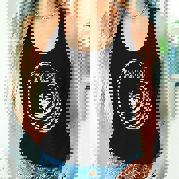 Kauai Hawaii Chicken Rooster Surf Wave Coffee Garden Island Women Tank Top Gifts for Her Kauai Hawaii Chicken Rooster Surf Wave Coffee Garden Island Women Tank Top Gifts for Her