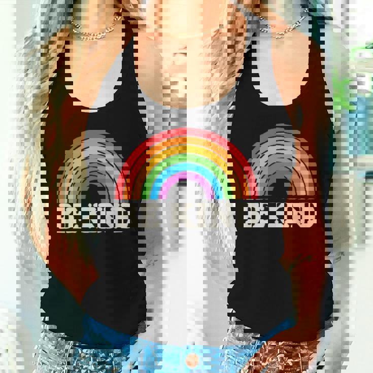Lgbtq Be Kind Pocket Gay Pride Lgbt Ally Rainbowintage レディースタンクトップ 彼女への贈り物