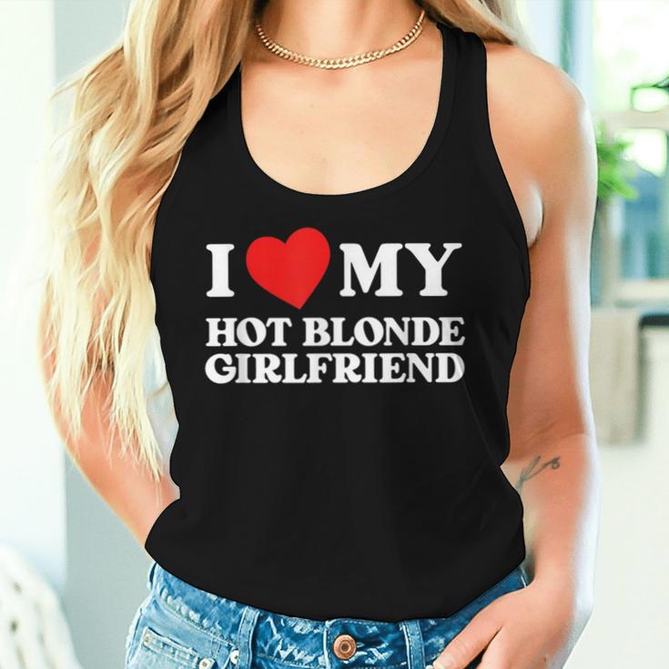 I Love My Hot Blonde Girlfriend I Heart My Girlfriend Camiseta sin mangas para mujer Regalos para ella