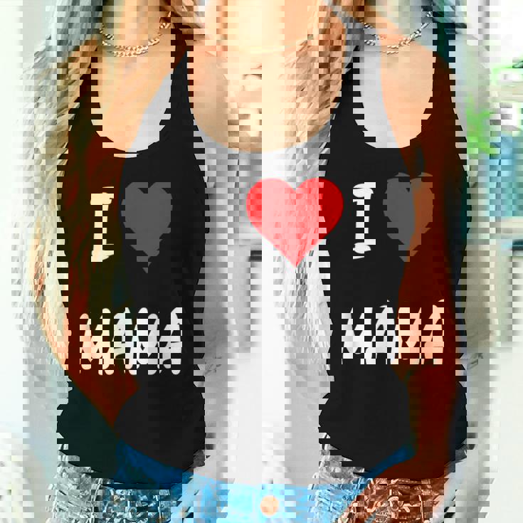 I Love Mama Children Love Heart ベビーチャイルドギフト お母さん レディースタンクトップ 彼女への贈り物