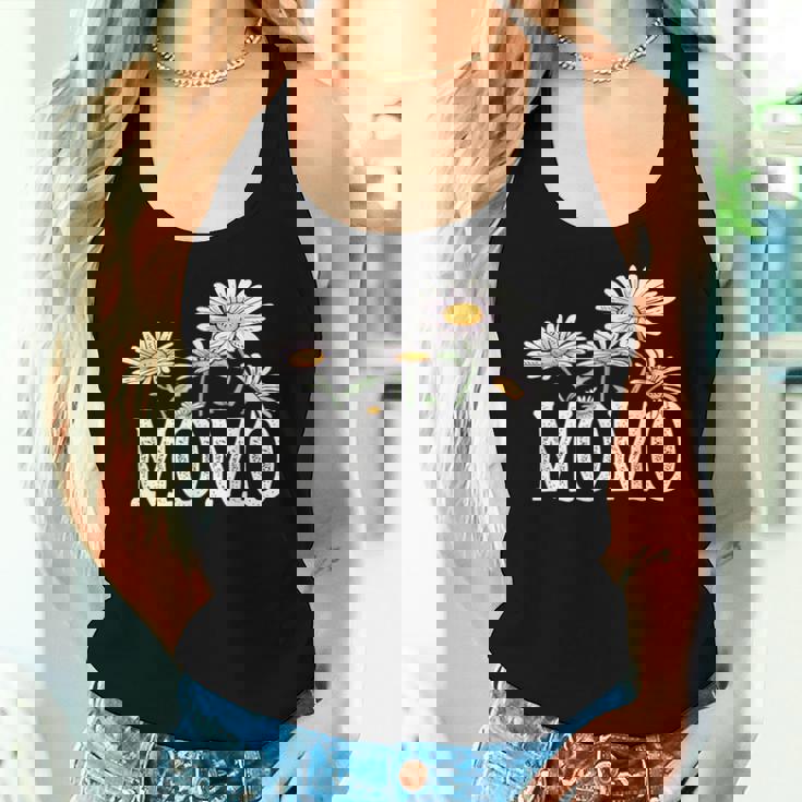 Momo Floral Chamomile Mother's Day Momo レディースタンクトップ 彼女への贈り物