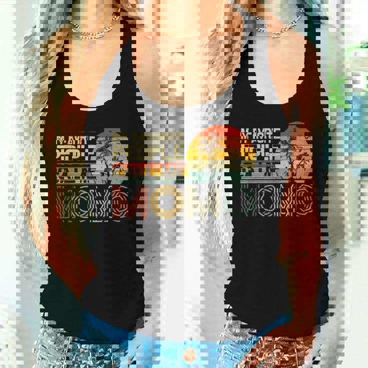 My Favorite People Call Me Momo ヴィンテージ レトロ 面白い モモモ レディースタンクトップ 彼女への贈り物