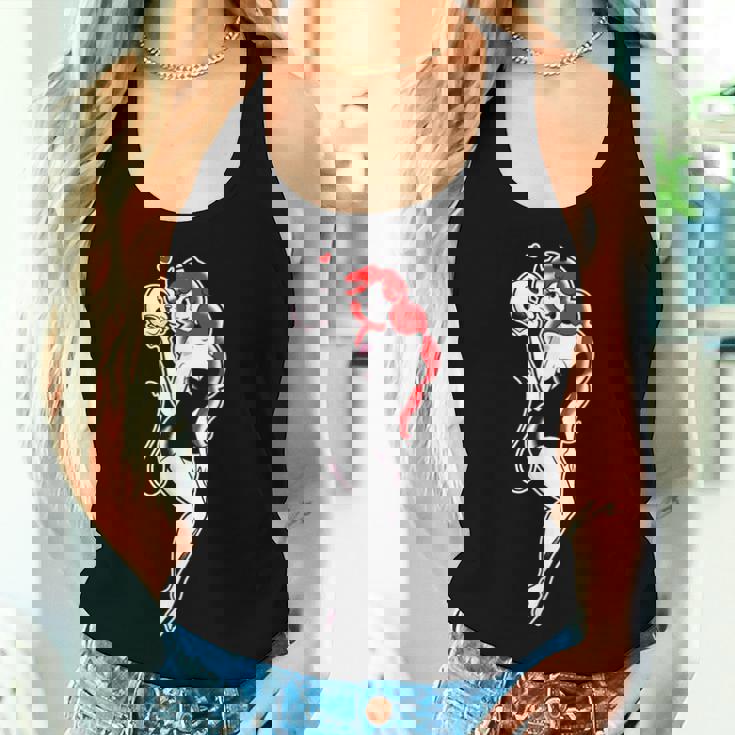 Pretty Girl Devil ピンナップガール トラディショナルフラッシュ レディースタンクトップ 彼女への贈り物