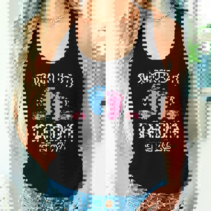 Promoted To Grandma 2025Oon To Be Grandma 母の日 2025 レディースタンクトップ 彼女への贈り物