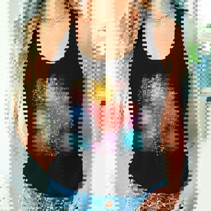 Pyrotechnics パイロマニック花火 パイロ爆発ロケット レディースタンクトップ 彼女への贈り物