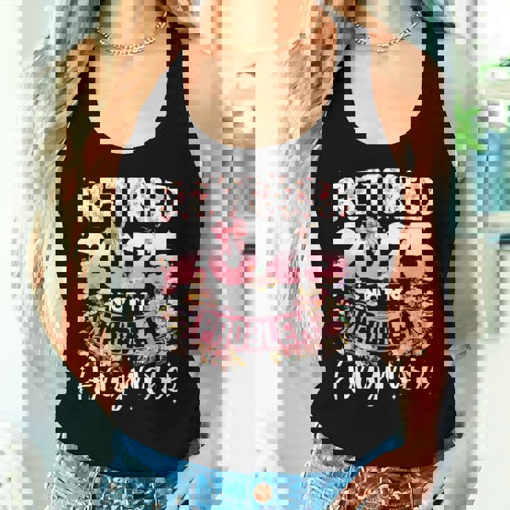 Retired 2025 Not My Problem Anymore Retirement Women Women Tank Top Gifts for Her
