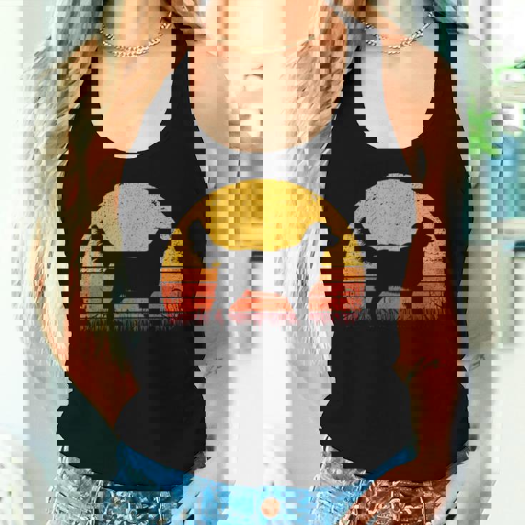 Retro Golden Retriever Dog Mom Dad Retriever Canotta da donna Regalos para ella