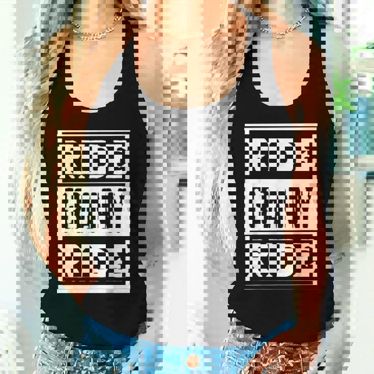 Ride Granny Ride Grandmas Rider Motorcycles Mother's Day Women Tank Top Gifts for Her