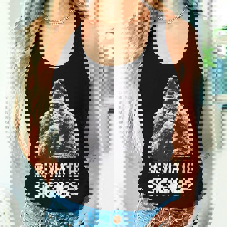 Sarcastic Humor Meme Erm What Theigma Ironic Meme レディースタンクトップ 彼女への贈り物