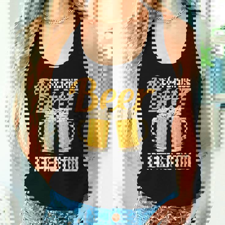 I Tu Me Dices Beer Lo Dejo Todo Cuello Camiseta sin mangas para mujer Regalos para ella