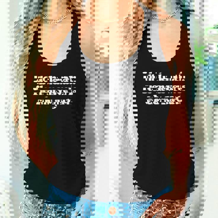 おもしろカラーガード 女の子 男の子 男性 女性 レディースタンクトップ 彼女への贈り物