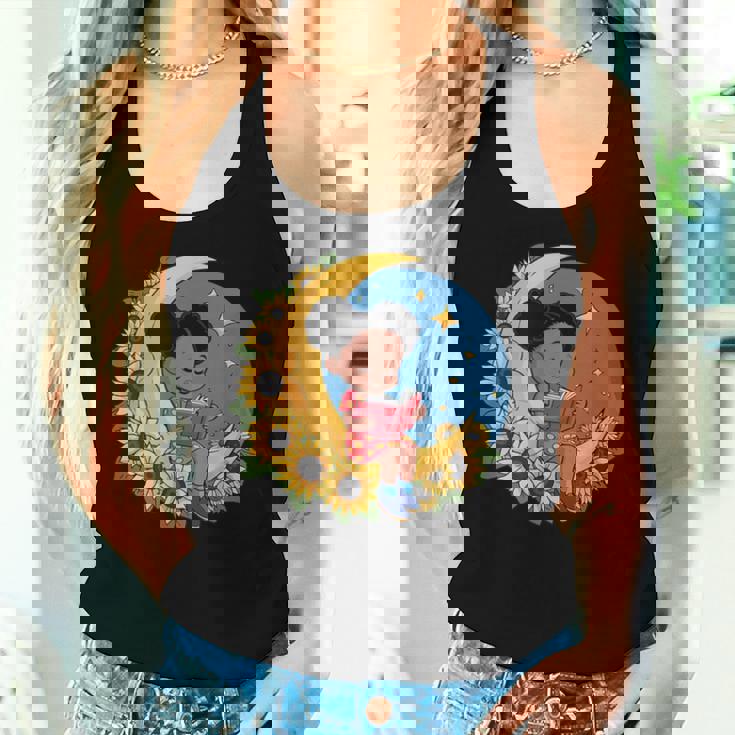 かわいいトップアフリカ系アメリカ人の黒人の女の子 レディースタンクトップ 彼女への贈り物