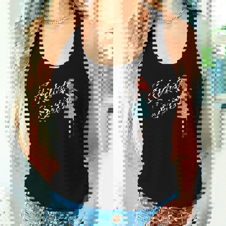 キンドレッドスピリッツ 赤髪三つ編みの女の子 レディースタンクトップ 彼女への贈り物