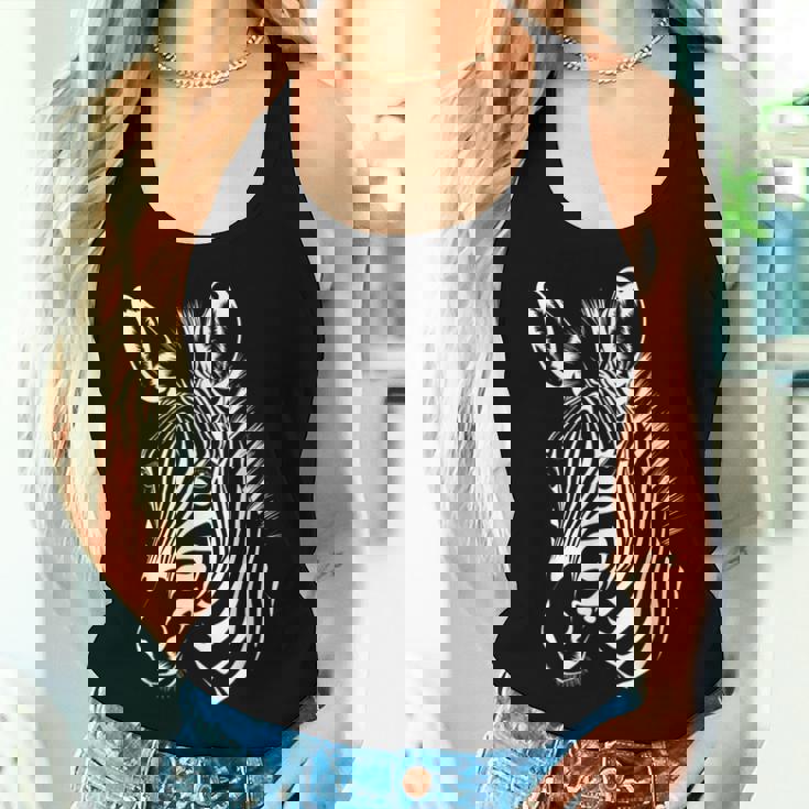 グラフィック ワイルド ゼブラ グラフィック メンズ レディース 男の子 女の子 レディースタンクトップ 彼女への贈り物